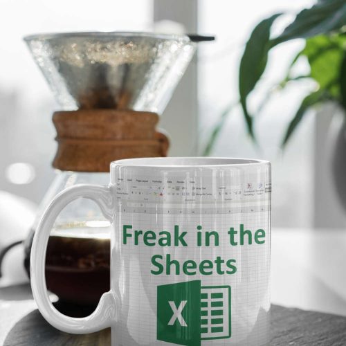 Freak In The Sheets Mug, Funny Freak In The Sheets, Excel Mug, Gift For Programmer, Boss 11 oz Double Sided Ceramic Mug Gift