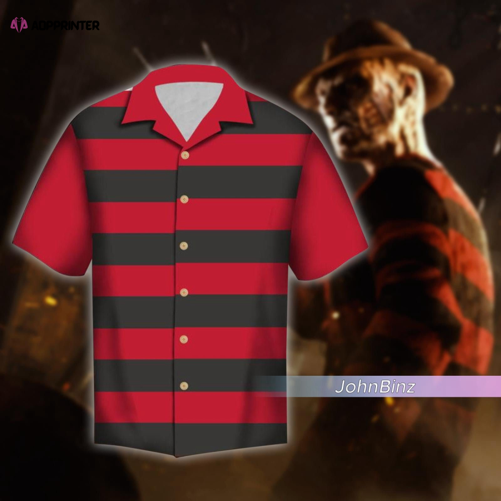Freddy Krueger Shirt: Spooky Hawaiian & Button Shirts Perfect Horror Movie & Halloween Gifts