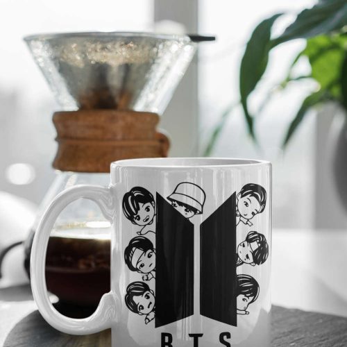 Funny Singers Band Mug, K-Pop Fan Gift, Kpop Mug, 11 oz Ceramic Mug Gift