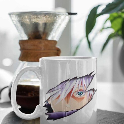 Gojo Satoru, Anime Fan, Anime Mug, Anime Coffee Mug, Jujutsu Kaisen, Anime Lover Gift, Anime, JJK, 11 oz Ceramic Mug Gift