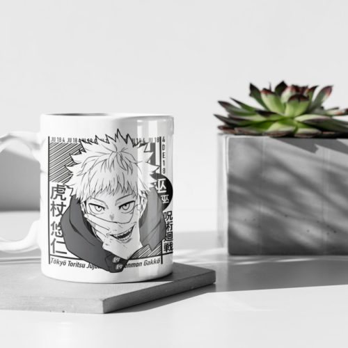 Gojo Satoru, Jujutsu Kaisen Coffee Mug, Anime Lover Gift, Anime Mug, Anime Coffee Mug, Cute Gift, JJK, 11″ Ceramic Mug Gift Valentine Gift