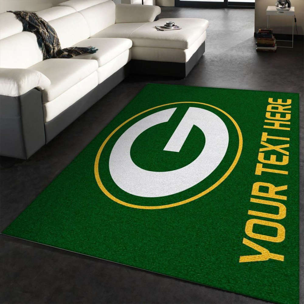 Green Bay Packers Rug Living Room Floor Decor Fan Gifts