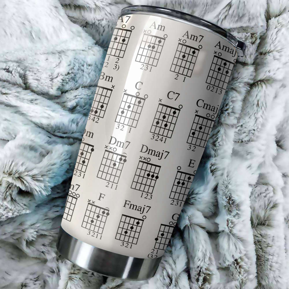 Guitar Beautiful Stainless Steel Tumbler