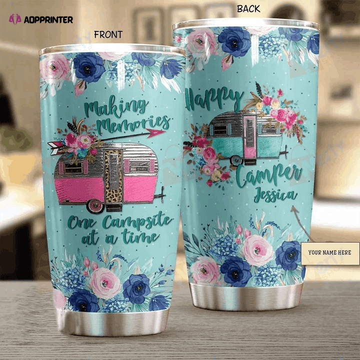 Happy Camper Stainless Steel Tumbler