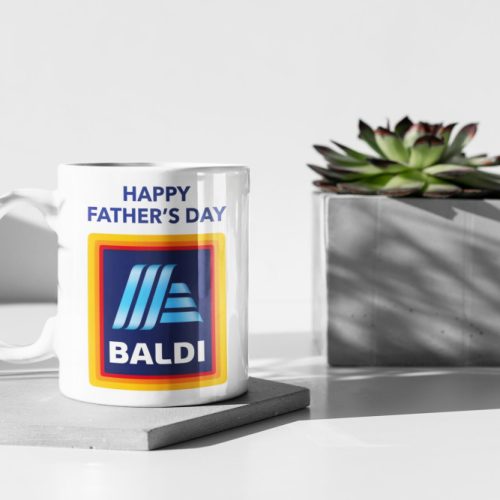 Happy Fathers Day,Baldi Mug, Aldi, Gift For Dad, Fathers Day Gift, Gift For Him, Funny Meme Gift, Coffee Mug White 11 oz Ceramic Mug Gift