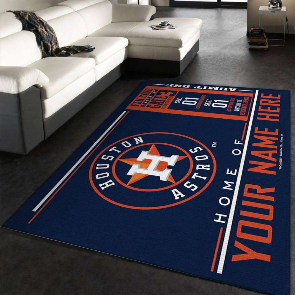 Houston Astros Rug Living Room Floor Decor Fan Gifts