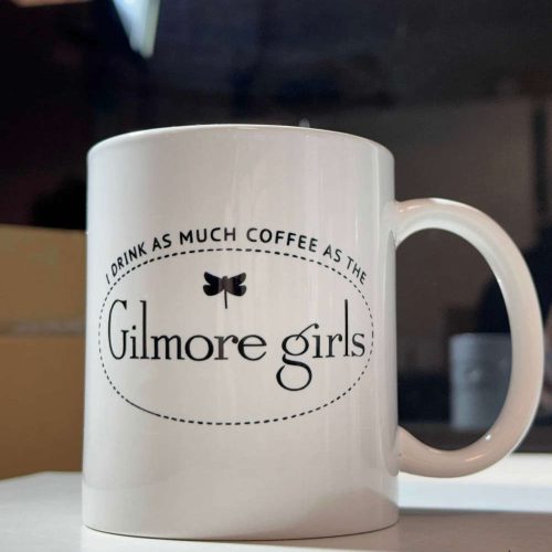 I Drink As Much Cofee As The Gilmore Girls Luke’s Stars Hollow White 11 oz Ceramic Mug Gift