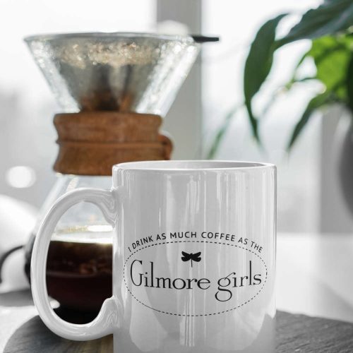 I Drink As Much Cofee As The Gilmore Girls Luke’s Stars Hollow White 11 oz Ceramic Mug Gift