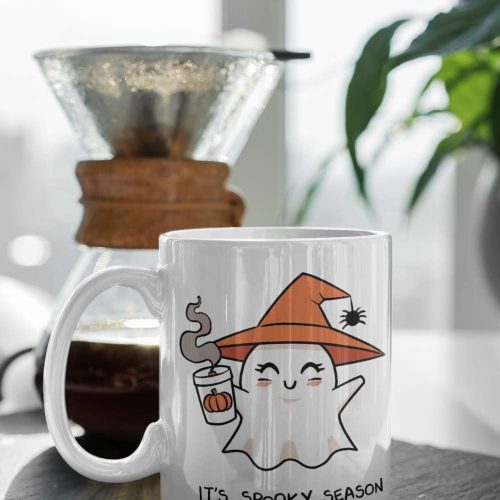 Its Spooky Season Ghost Happy Halloween Holiday Halloween Gift Gift For Her Gift For Him 11 oz Ceramic Mug Gift