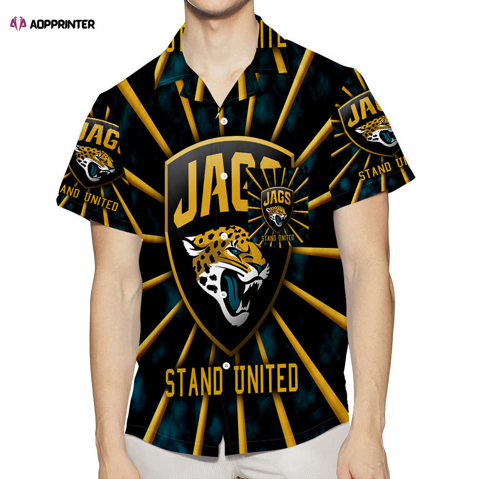 Jacksonville Jaguars Emblem v2 3D All Over Print Summer Beach Hawaiian Shirt With Pocket