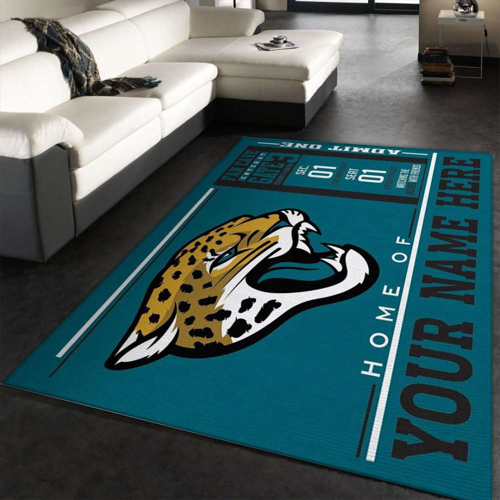 Jacksonville Jaguars Rug Living Room Floor Decor Fan Gifts