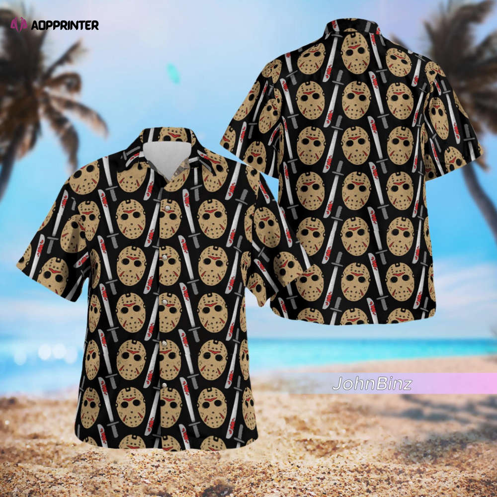 Jason Voorhees Hawaiian Shirt – Horror Gifts for Friday The 13th Fans
