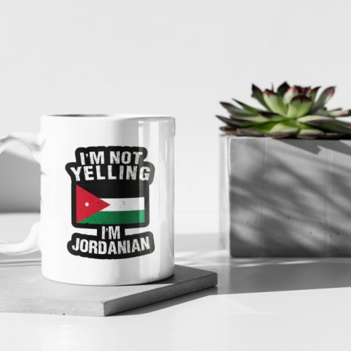 Jordan Mug Gift I’m Not Yelling I’m Jordanian, Gift For Jordanian Friend, Jordan Gift, Gift For Her, Gift For Him, 11 oz Ceramic Mug Gift