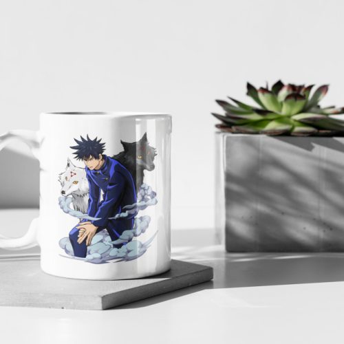 Jujutsu Kaisen Megumi Fushiguro Gift, Anime Funny Mug, Anime Lover Gift, Manga Gift 11 oz Ceramic Mug Gift