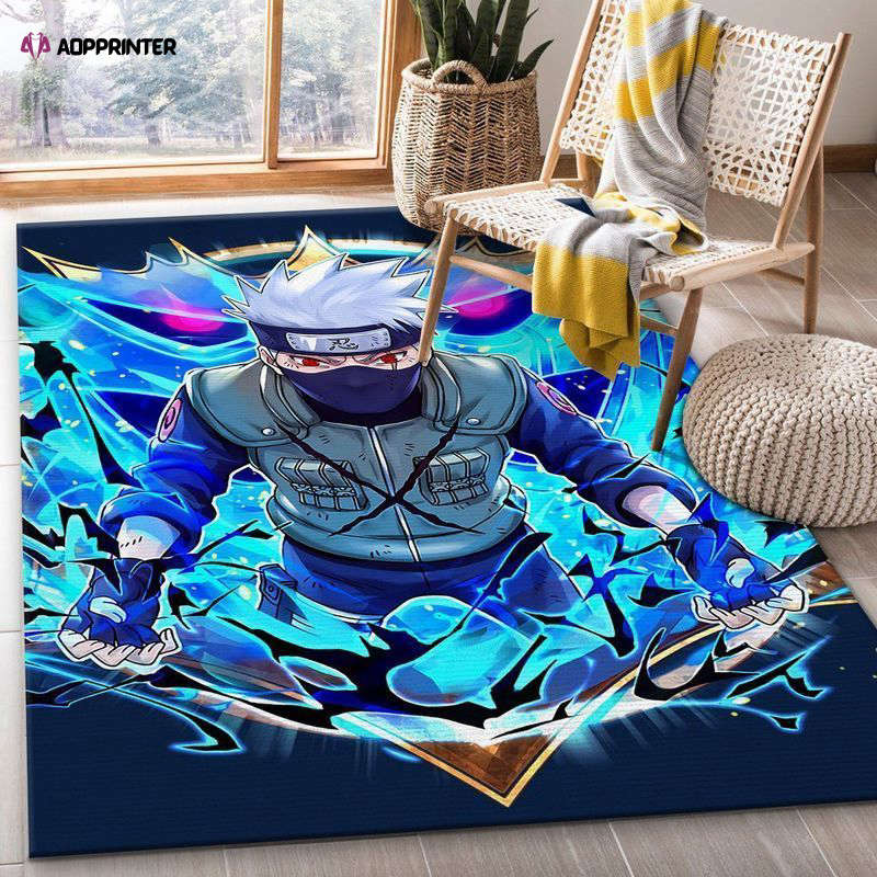 Kakashi Susano Naruto Anime Rug Living Room Floor Decor Fan Gifts