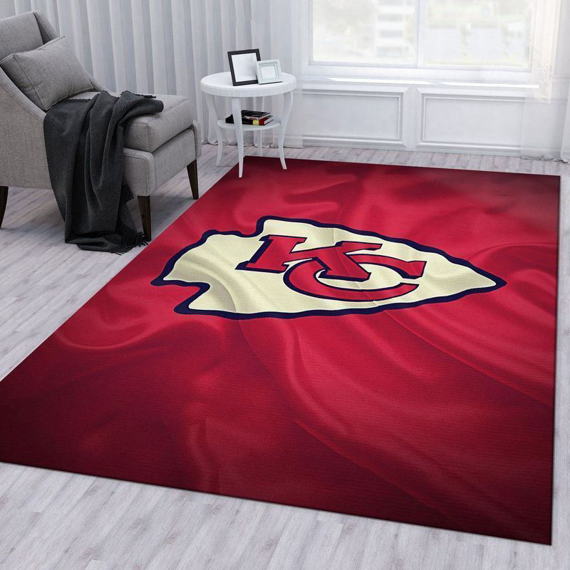 Kansas City Chiefs Rug Living Room Floor Decor Fan Gifts