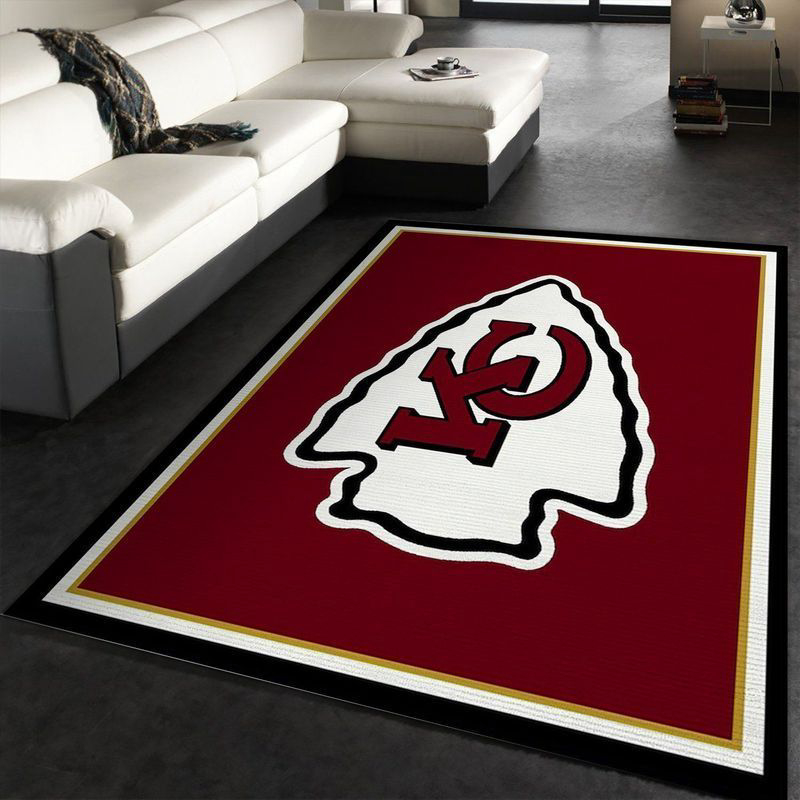 Kansas City Chiefs Rug Living Room Floor Decor Fan Gifts