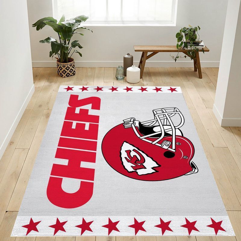 Kansas City Chiefs Rug Living Room Floor Decor Fan Gifts