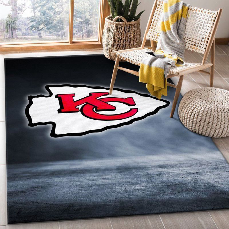 Kansas City Chiefs Rug Living Room Floor Decor Fan Gifts