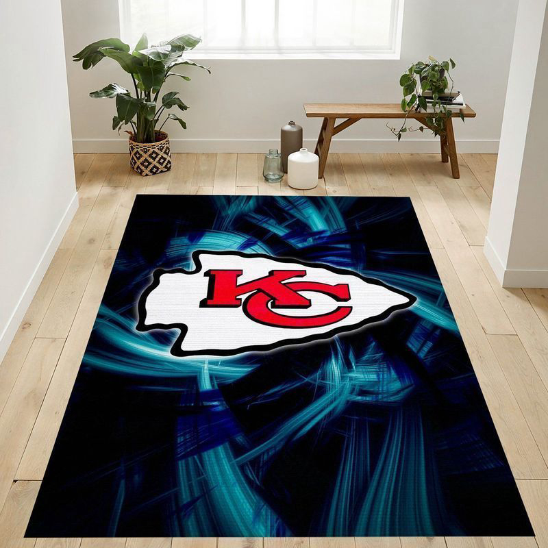 Kansas City Chiefs Rug Living Room Floor Decor Fan Gifts