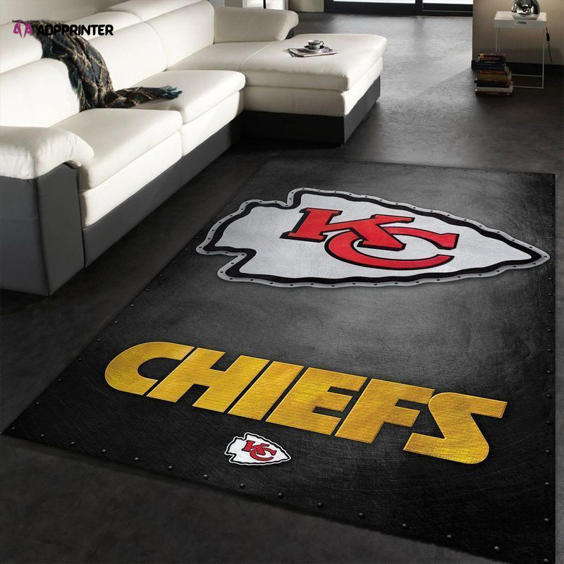 Kansas City Chiefs Rug Living Room Floor Decor Fan Gifts