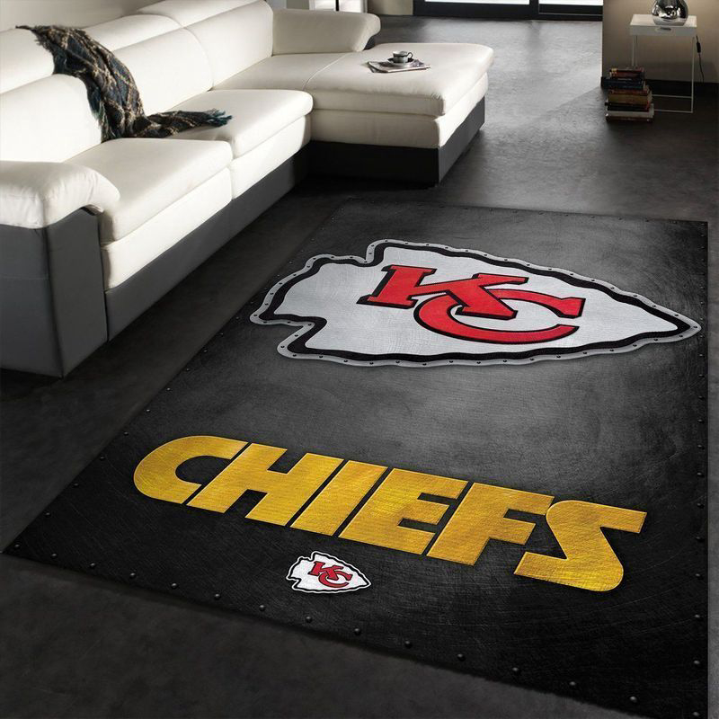 Kansas City Chiefs Rug Living Room Floor Decor Fan Gifts