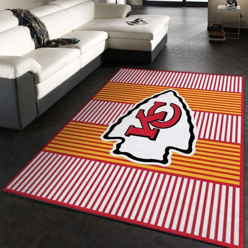 Kansas City Chiefs Rug Living Room Floor Decor Fan Gifts