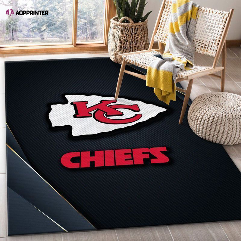 Kansas City Chiefs Rug Living Room Floor Decor Fan Gifts