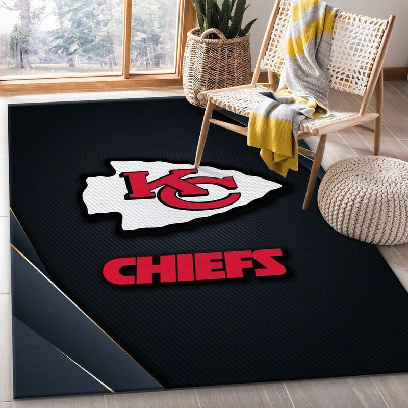 Kansas City Chiefs Rug Living Room Floor Decor Fan Gifts