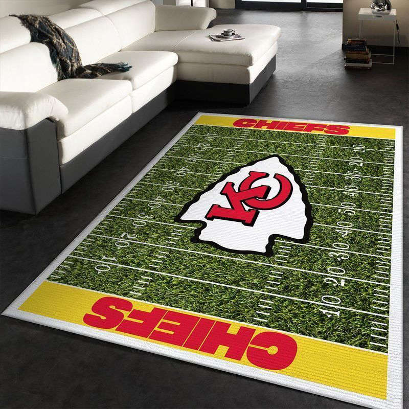 Kansas City Chiefs Rug Living Room Floor Decor Fan Gifts