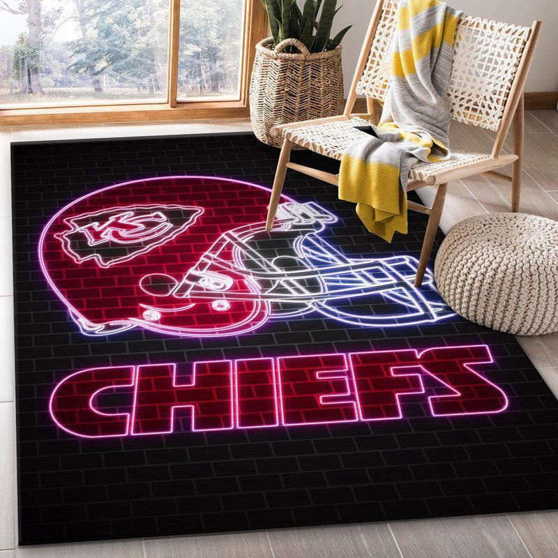 Kansas City Chiefs Rug Living Room Floor Decor Fan Gifts