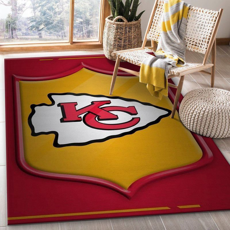 Kansas City Chiefs Rug Living Room Floor Decor Fan Gifts