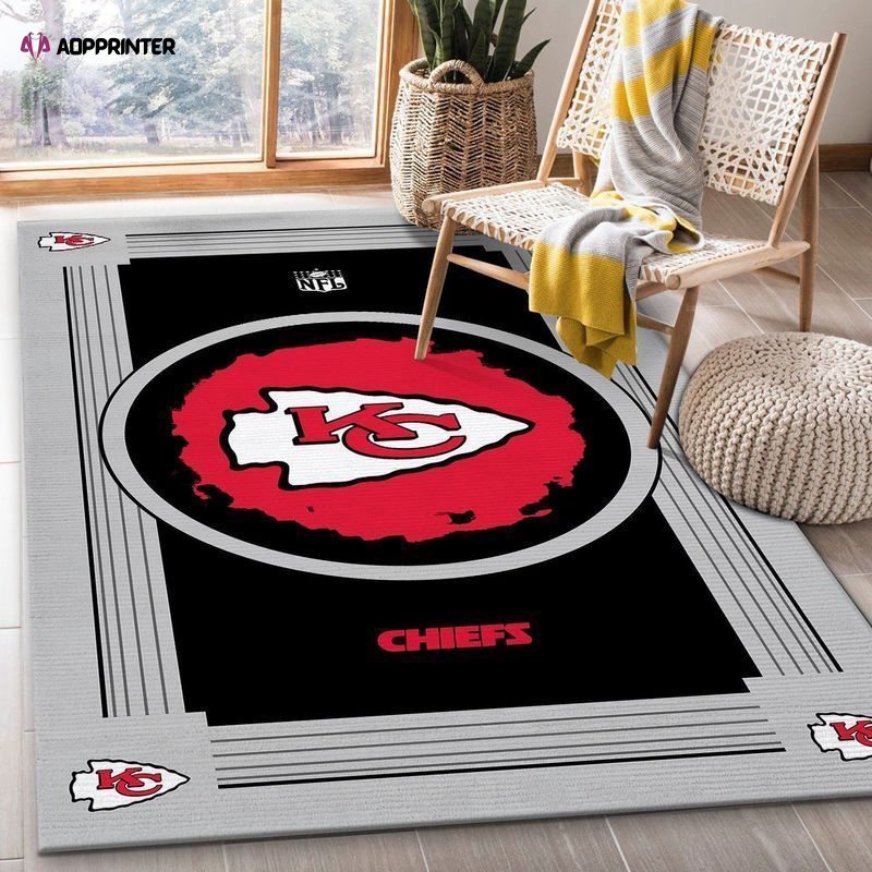 Kansas City Chiefs Rug Living Room Floor Decor Fan Gifts