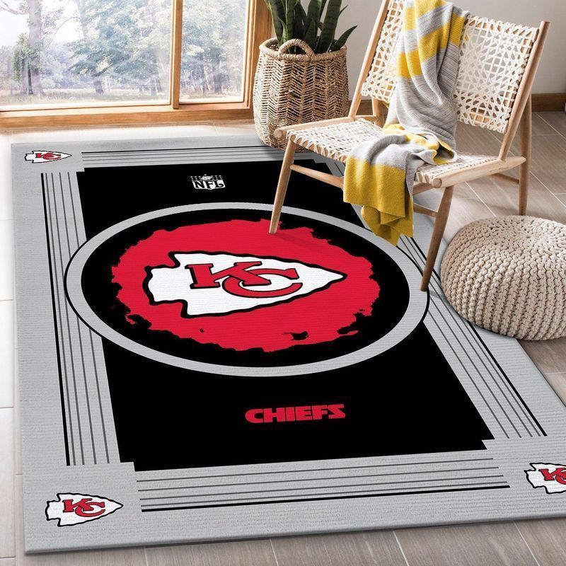 Kansas City Chiefs Rug Living Room Floor Decor Fan Gifts