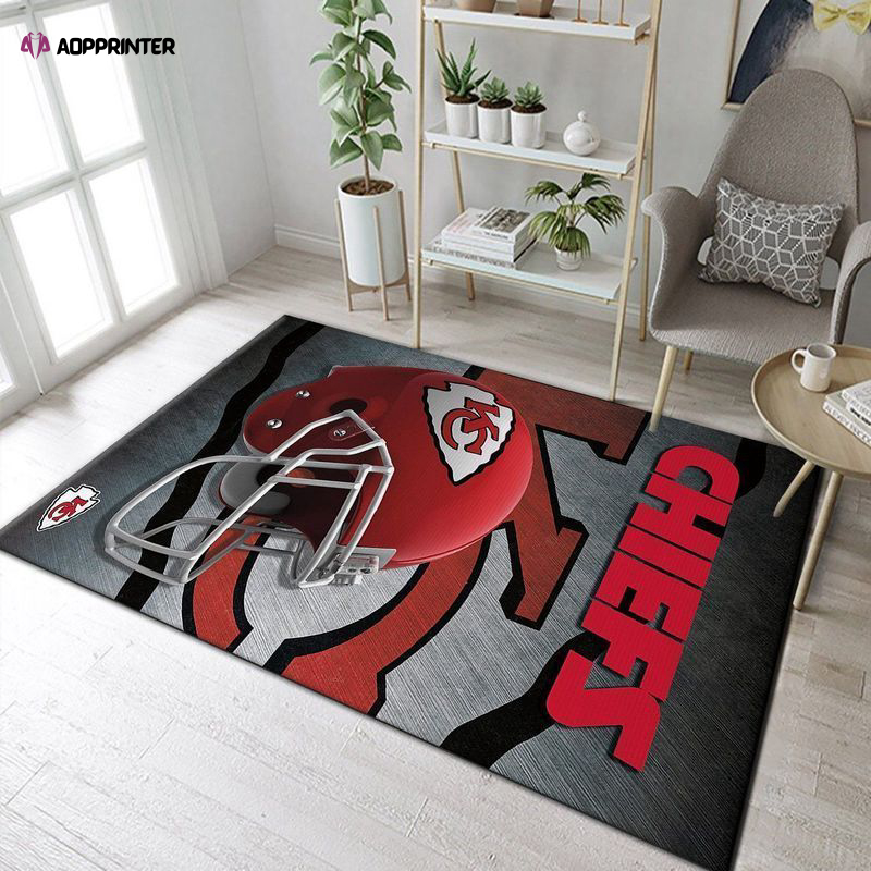 Kansas City Chiefs Rug Living Room Floor Decor Fan Gifts