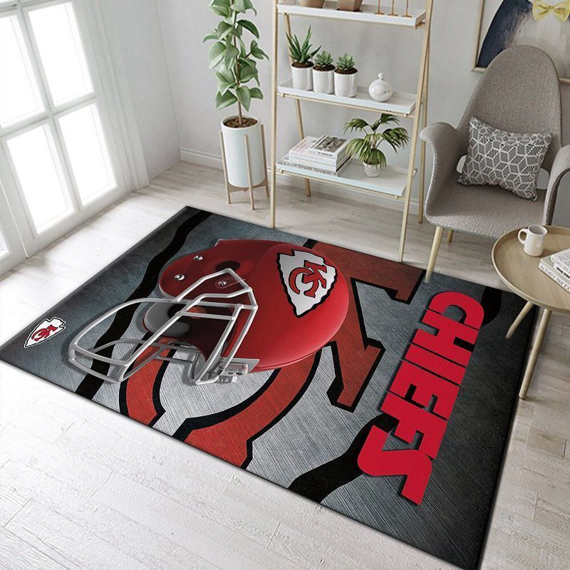 Kansas City Chiefs Rug Living Room Floor Decor Fan Gifts