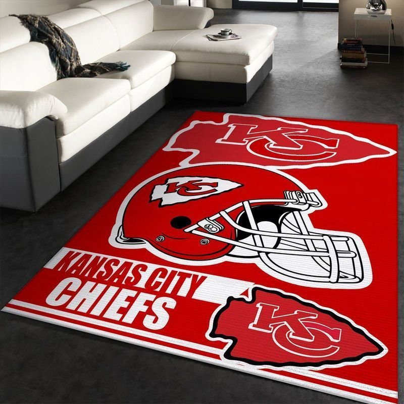 Kansas City Chiefs Rug Living Room Floor Decor Fan Gifts