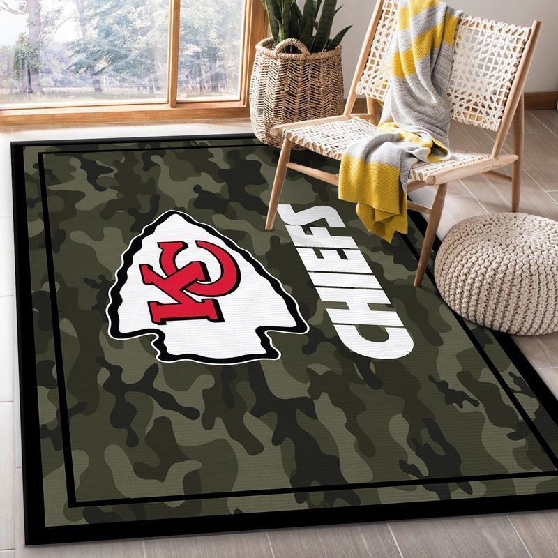 Kansas City Chiefs Rug Living Room Floor Decor Fan Gifts