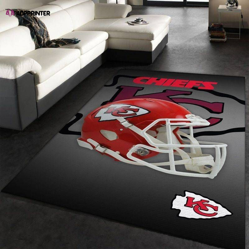 Kansas City Chiefs Rug Living Room Floor Decor Fan Gifts