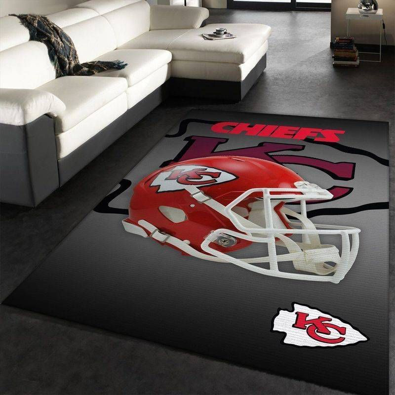 Kansas City Chiefs Rug Living Room Floor Decor Fan Gifts