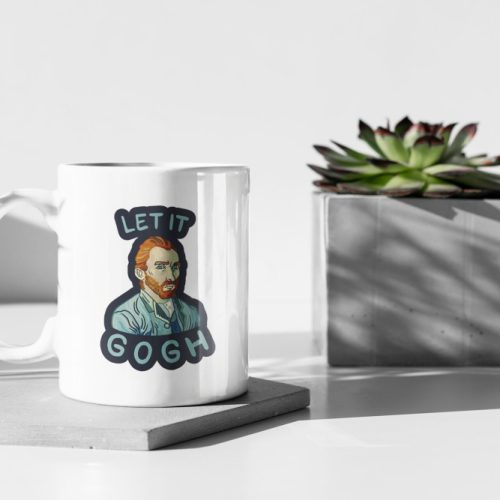 Let It Gogh 11 oz Ceramic Mug Gift