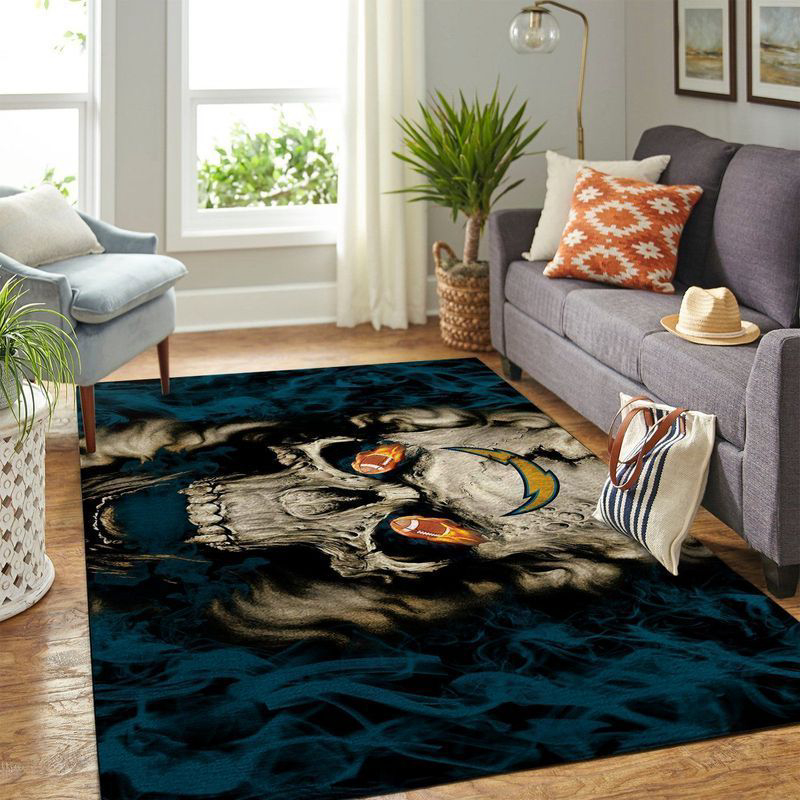 Los Angeles Chargers Rug Living Room Floor Decor Fan Gifts