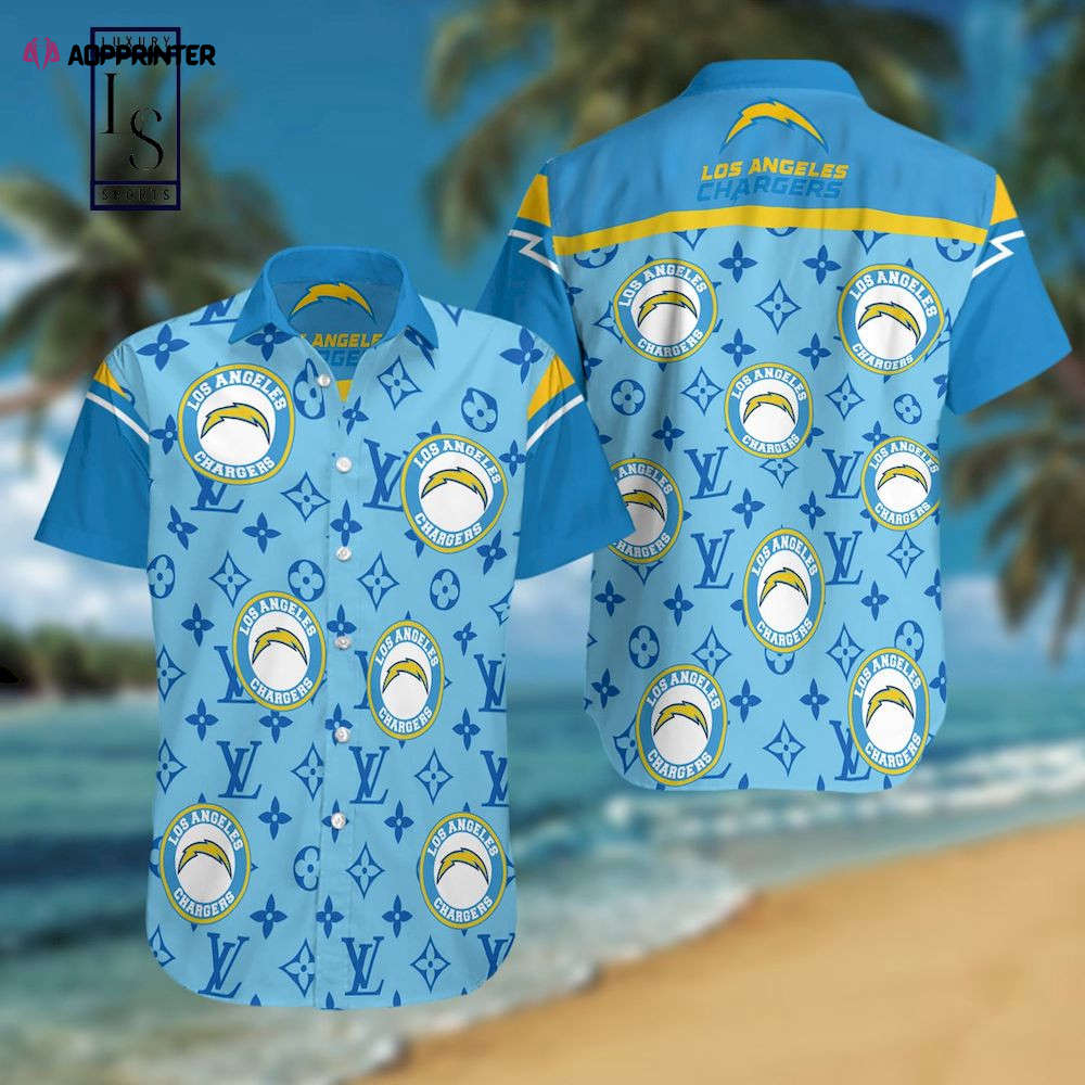 Los Angeles Chargers Symbol Louis Vuitton Hawaiian Shirt