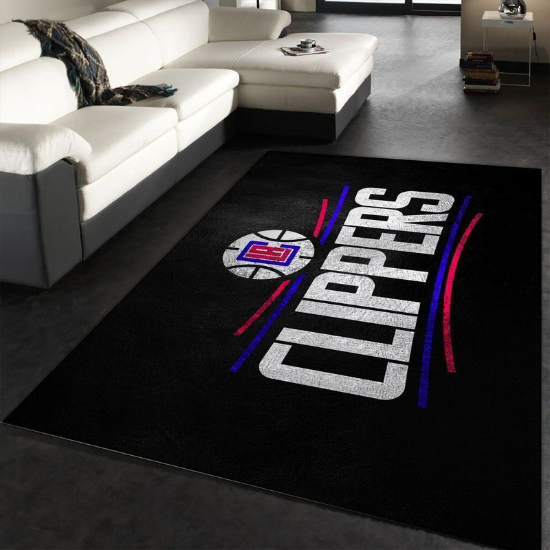 Los Angeles Clippers Rug Living Room Floor Decor Fan Gifts