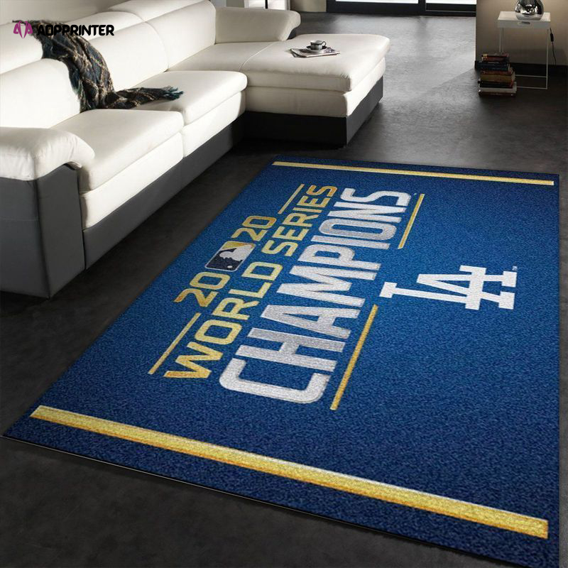 Los Angeles Dodgers Rug Living Room Floor Decor Fan Gifts