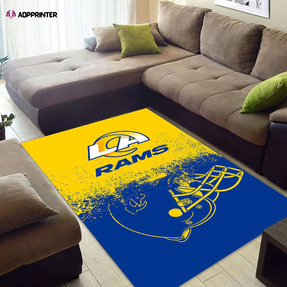 Los Angeles Rams Rug Living Room Floor Decor Fan Gifts
