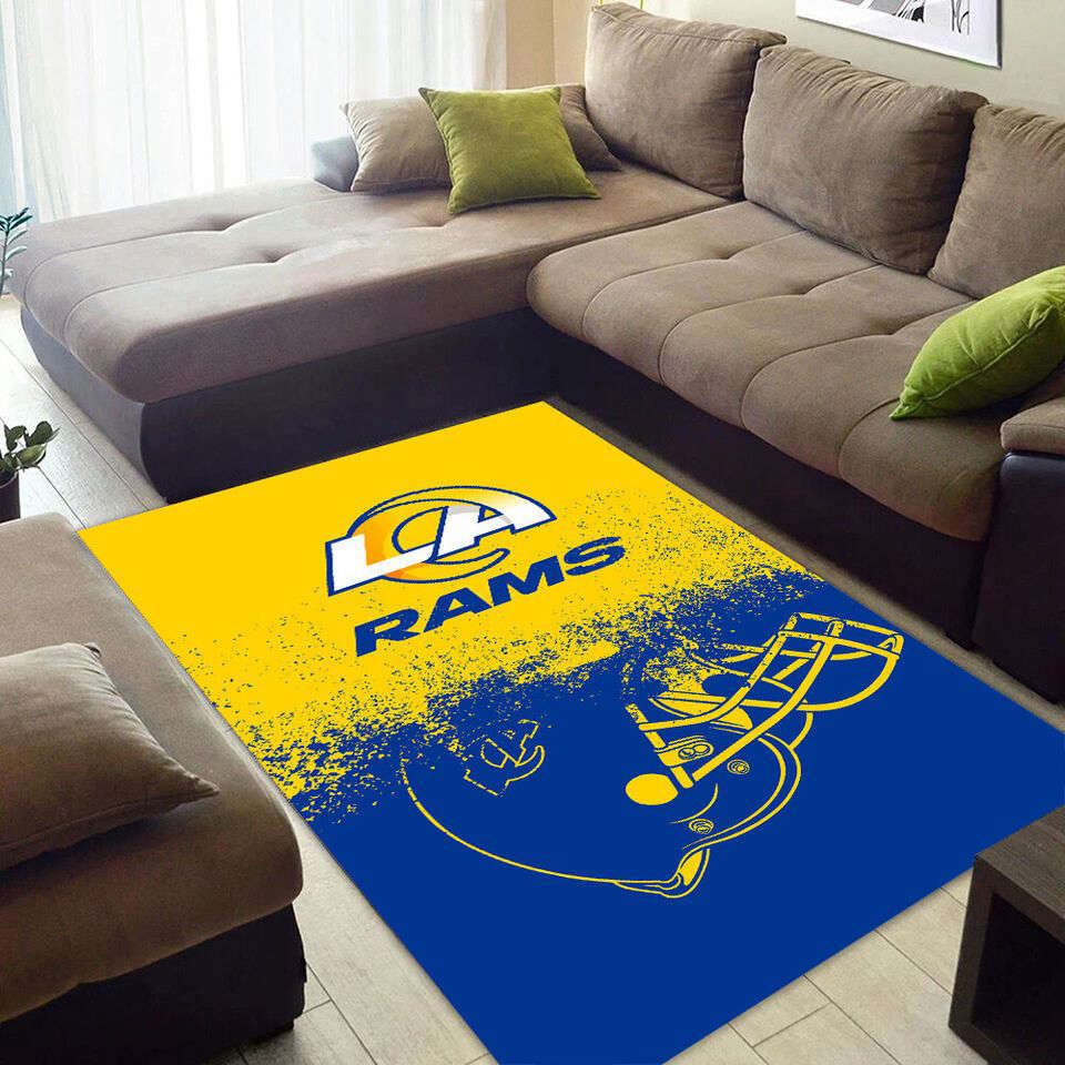Los Angeles Rams Rug Living Room Floor Decor Fan Gifts