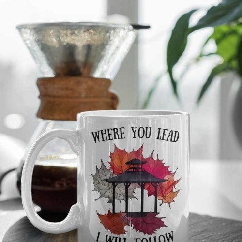 Luke’s Stars Hollow Where You Lead I Will Follow Autumn Gilmore Girls Autumn Mug White 11 oz Ceramic Mug Gift