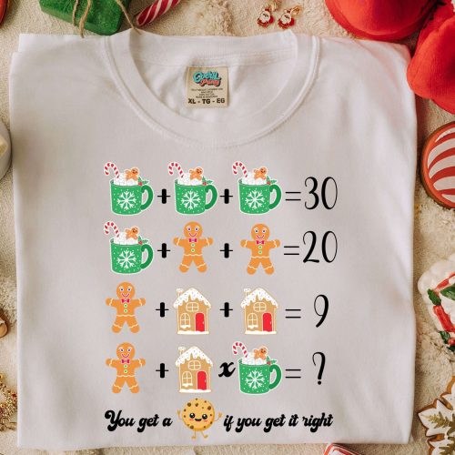 Math Teacher T-Shirt: Funny Gift for Christmas Problem Solver Tee