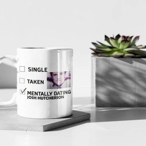 Mentally Dating Josh Hutcherson, Josh Hutcherson Meme, Blow My Whistle, Whistle Meme Hutcherson,  White 11 oz Ceramic Mug